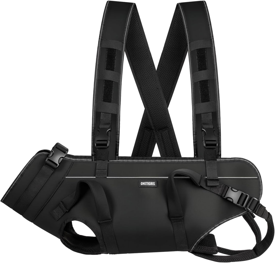 OneTigris Tragegeschirr für Hunde, Support Ridge Outdoor Hundetragehilfe für Wanderungen, Notfälle &amp;