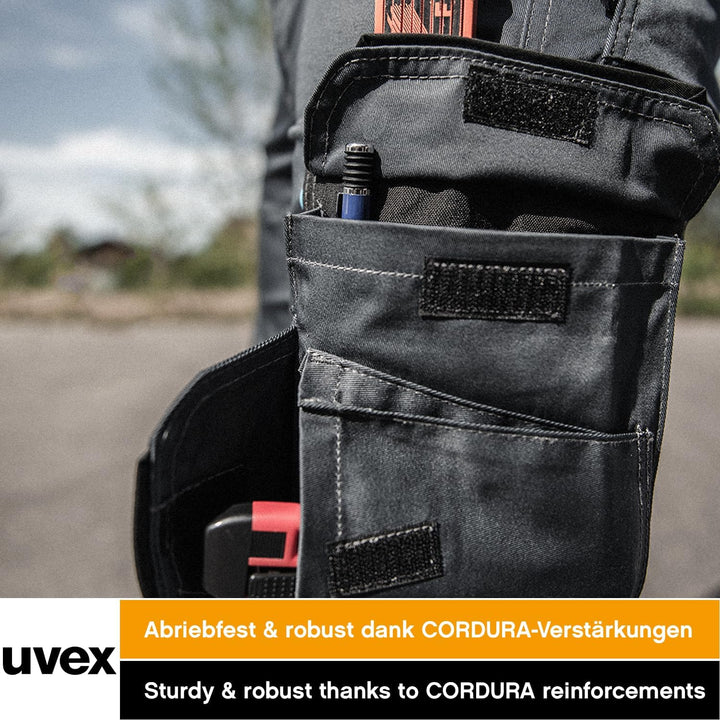Uvex Tune-Up Herren-Arbeitshose kurz - leichte, robuste Männer-Arbeitshosen für den Sommer - 35% Bau