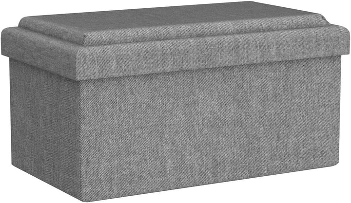 DuneDesign Kinder Aufbewahrungsbox mit Bauplatte im Deckel - 53x27x30 Sitzbank - Baustein Spieltisch