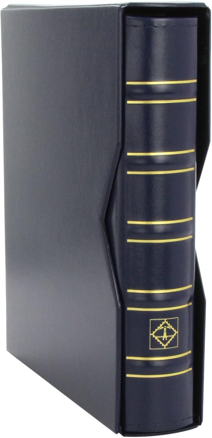 Leuchtturm 313389 Münzalbum Optima Classic - Hochwertiger Ringbinder zum selber Gestalten - inkl. Sc
