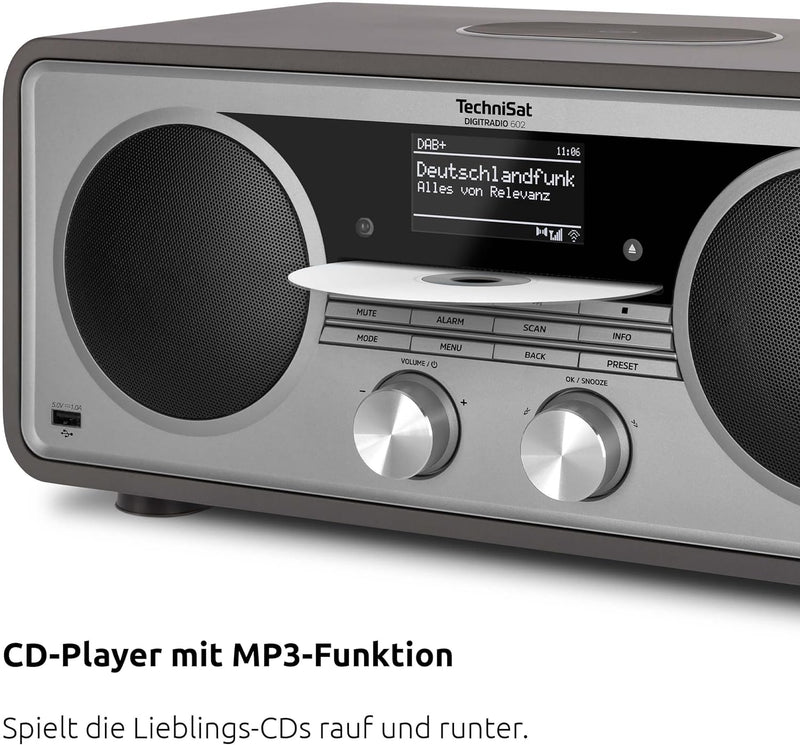 TechniSat DIGITRADIO 602 - Kompaktanlage mit 70 Watt 2.1 Lautsprechersystem (Stereo Musik-Center mit