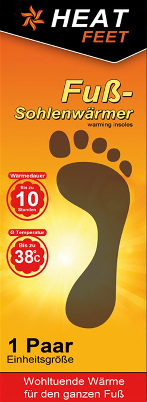 24 Paar HEAT FEET Wärmesohlen, Heizsohlen, Einlage Fusswärmer, wärmende Sohlen, warme Einlegesohlen,