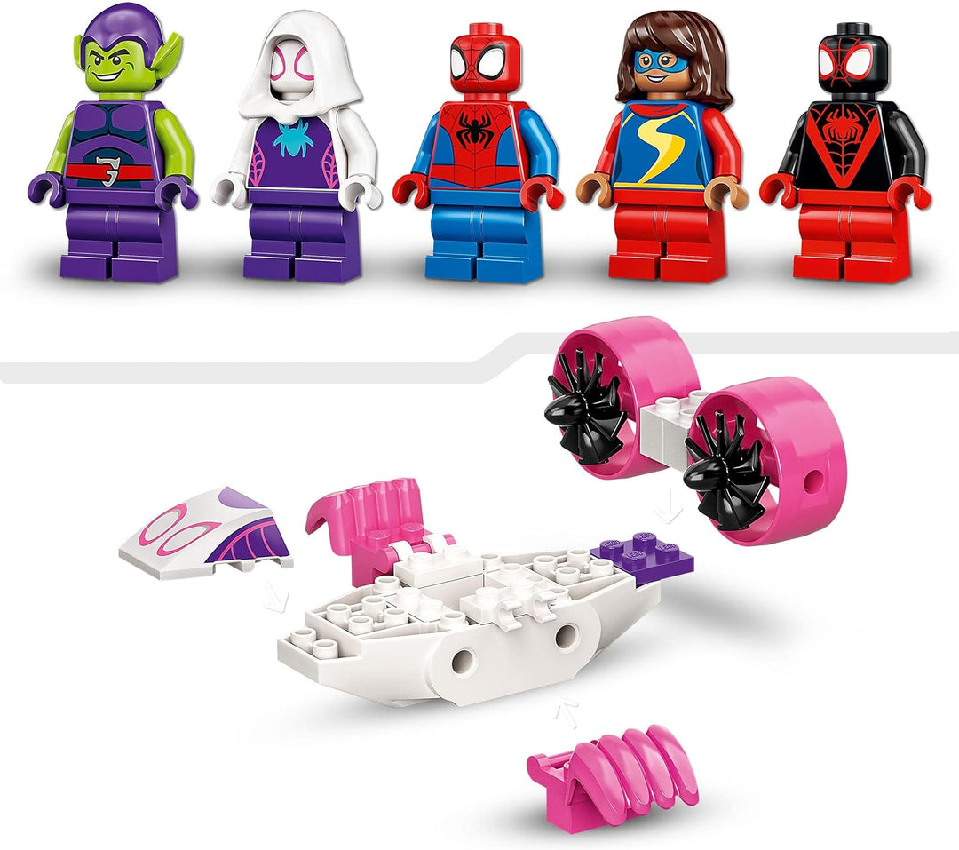 LEGO 10784 Marvel Spidey und Seine Super-Freunde, Spider-Mans Hauptquartier, Spielzeug zum Bauen ab