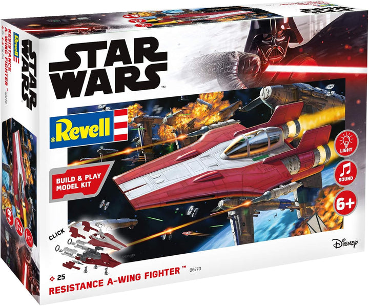 Star Wars - Resistance A-Wing Fighter, red (1:44) - EN/DE/FR/NL/ES/IT Modern, Modern