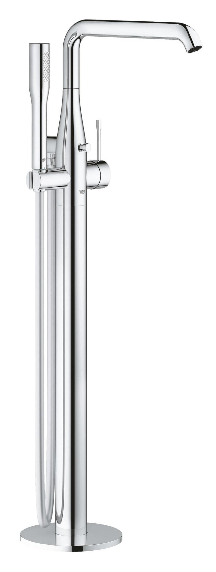 GROHE Essence - Einhand- Wannenbatterie (bodenmontage, mit Euphoria Cosmopolitan Stick Handbrause, a