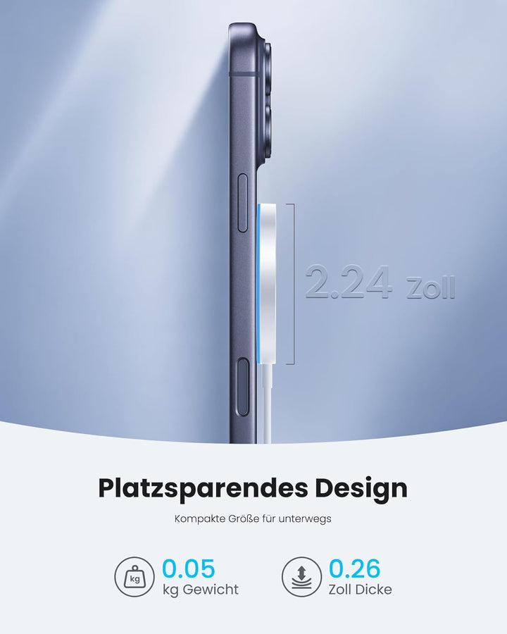 Mag-Safe Ladegerät iPhone mit 20W Schnelles Adapter, Wireless Charger induktive ladestation für iPho