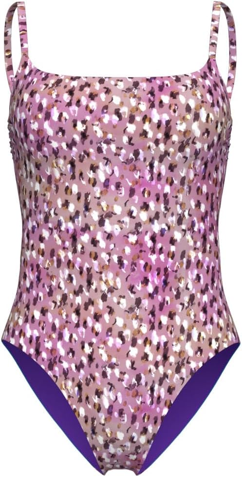 ARENA Damen Women's Swimsuit U Back Allover One Piece Swimsuit XS Leo Pink, XS Leo Pink