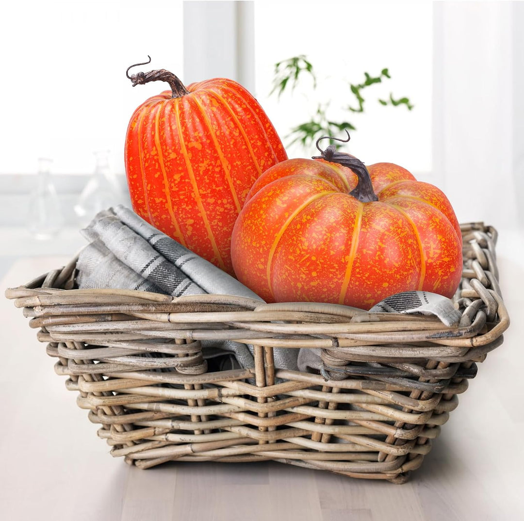 20cm Künstliche Kürbis Herbst Dekoration Faux Schaumstoff Kürbis Gemüse DIY Herbst Halloween Ernteda