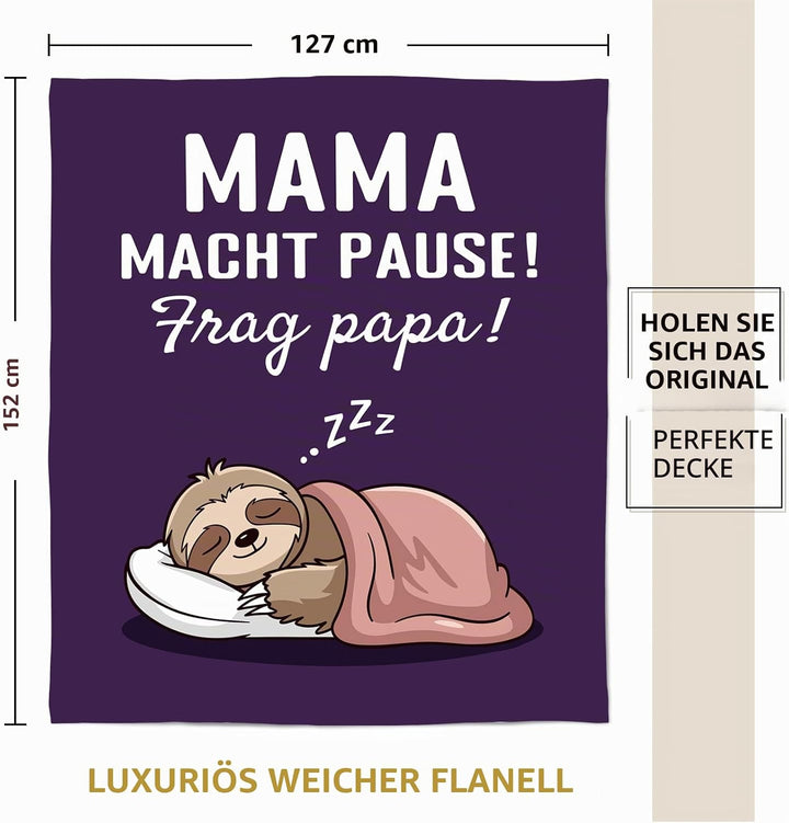 Geschenke für Mama zu Weihnachten, Mama Geschenk Weihnachten und Geburtstag – Kuscheldecke, Mutter G