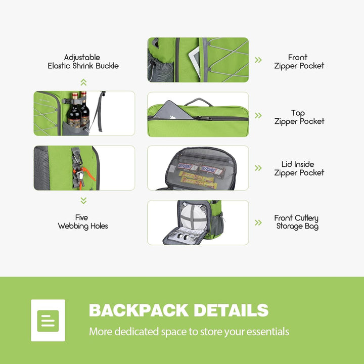 Maelstrom Kühlrucksack 35/50 Dosen, Isolierter Cooler Rucksack Auslaufsicher, Grosse Kühltasche Ruck