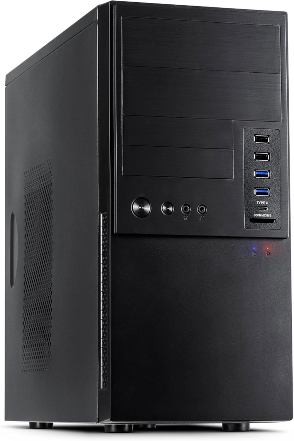 Inter-Tech IT-6865 Micro-Tower PC-Gehäuse (Micro-Tower, PC, Schwarz, 14 cm, 34 cm, CE)