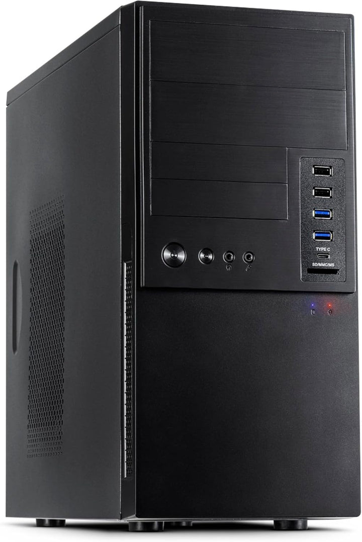 Inter-Tech IT-6865 Micro-Tower PC-Gehäuse (Micro-Tower, PC, Schwarz, 14 cm, 34 cm, CE)