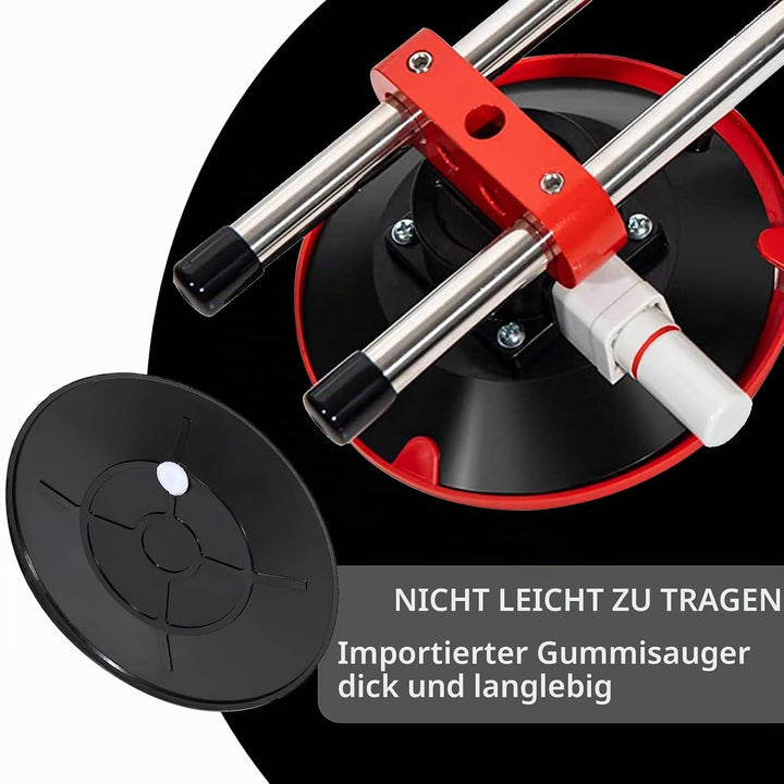 Saugnapf, 2 Stck 6" Nahtloser Stein Nahtsetzer mit Doppeltem Vakuum Saugnapf zum Nivellieren von Nah