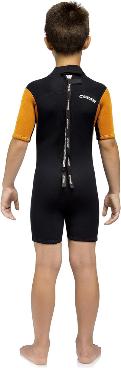 Cressi Med X Jr Wetsuit 2.5mm - Shorty Neoprenanzug Ideal zum Schnorcheln und Tauchen in gemässigten