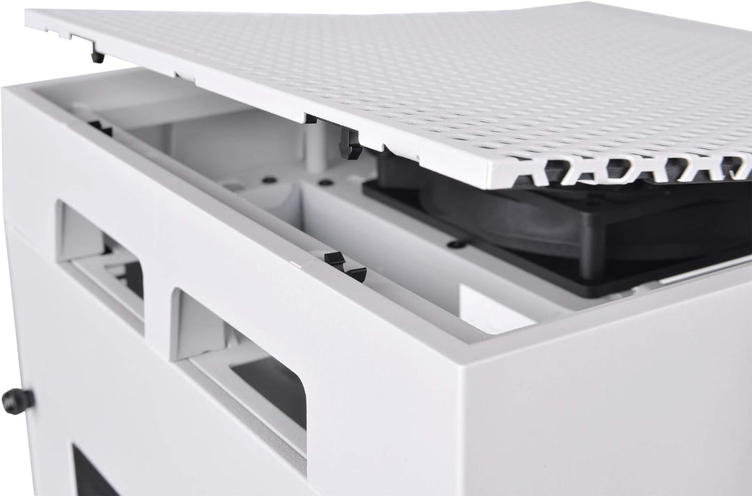 Thermaltake The Tower 100 Mini Snow Mini-ITX-PC-Gehäuse 3 x gehärtetes 4mm Glasseitenteil weiss CA-1
