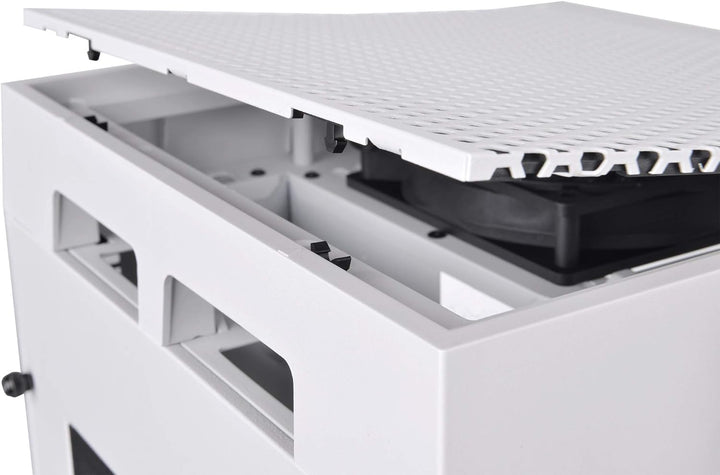 Thermaltake The Tower 100 Mini Snow Mini-ITX-PC-Gehäuse 3 x gehärtetes 4mm Glasseitenteil weiss CA-1
