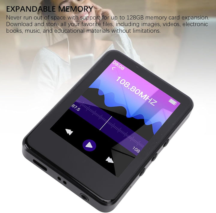 Garsent MP4 -Player, Bluetooth HD Touchscreen Music Player mit Kamera -Videobild Radio Electronic La