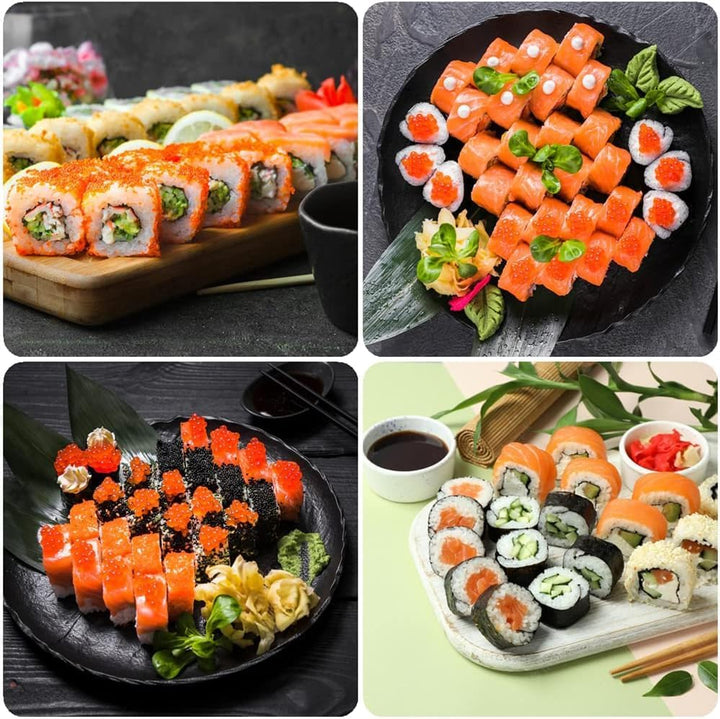 Sushi Maker Kit Tragbarer Sushi Maker Bazooka Sushi Set mit Rolling Matte Stäbchen Handbuch Formform