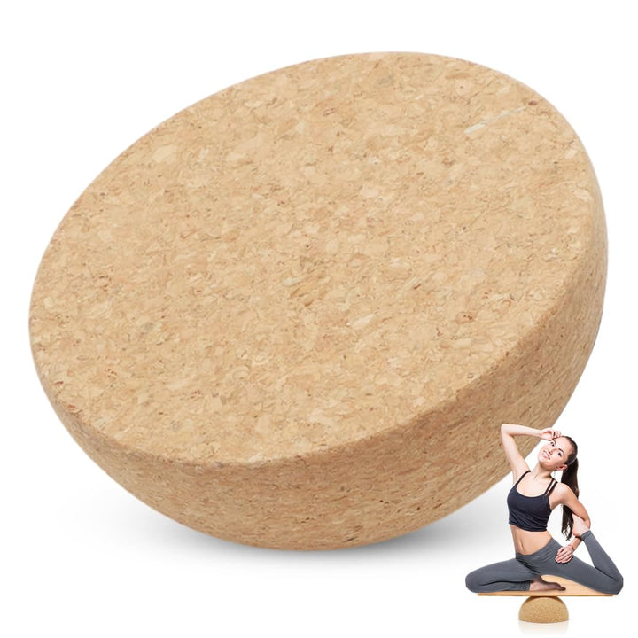 Balance Board Halbkugel, 15cm Kork Balance-Trainingshalbkugel, Nachhaltiger Balance-Trainer, Antirut
