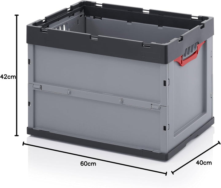 Auer Packaging Profi-Faltbox 60 x 40 x 42 inkl. gratis Zollstock Eurobox Lagerbox Transportbox stabi