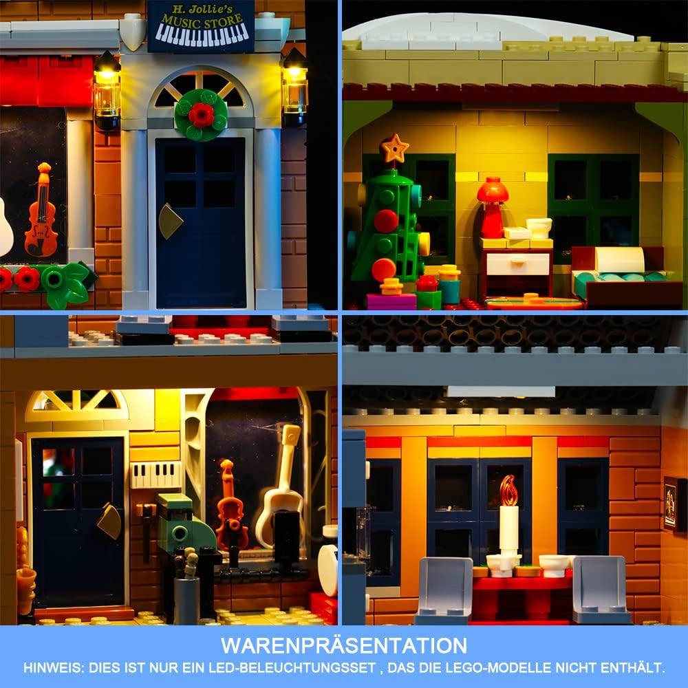 Led Licht Set Kompatibel mit Lego Christmas High Street, Led Beleuchtungs Set Compatible with Lego 1