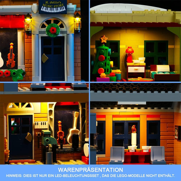 Led Licht Set Kompatibel mit Lego Christmas High Street, Led Beleuchtungs Set Compatible with Lego 1