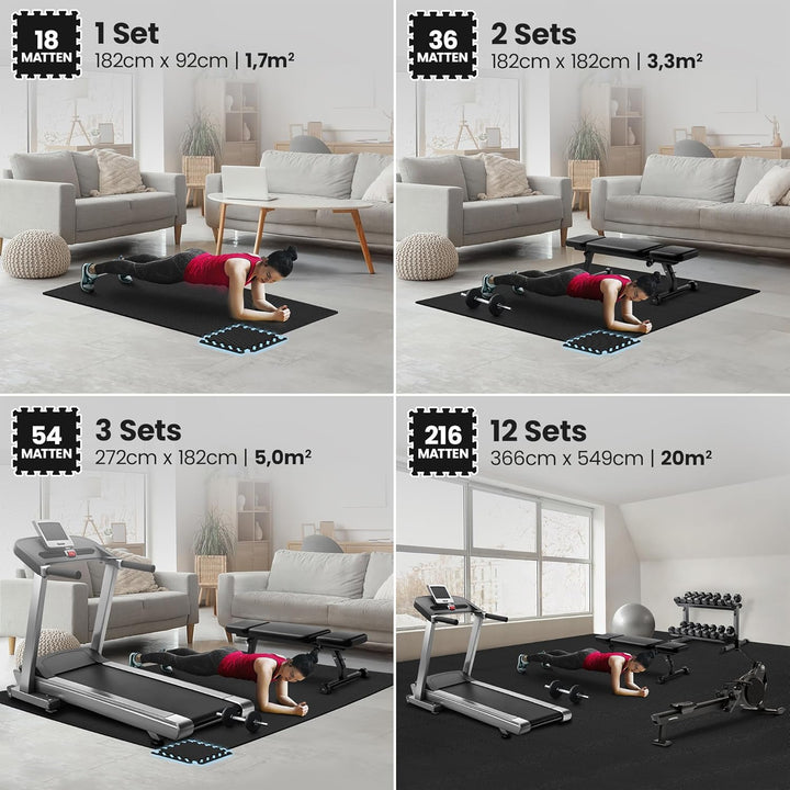 Schutzmatten Bodenschutzmatte Set Sportmatte Gymnastikmatte Puzzlematte: Puzzle Sportgeräte Matte Fi