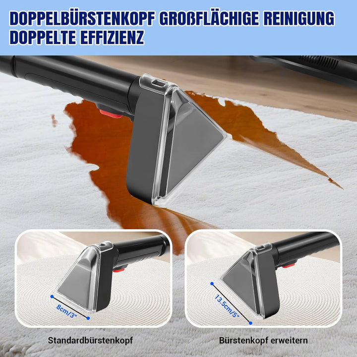 5000W Fleckenreiniger (Hurrikan) – Nass-Handstaubsauger für Auto, Sofa, Polster, Teppiche, Treppen