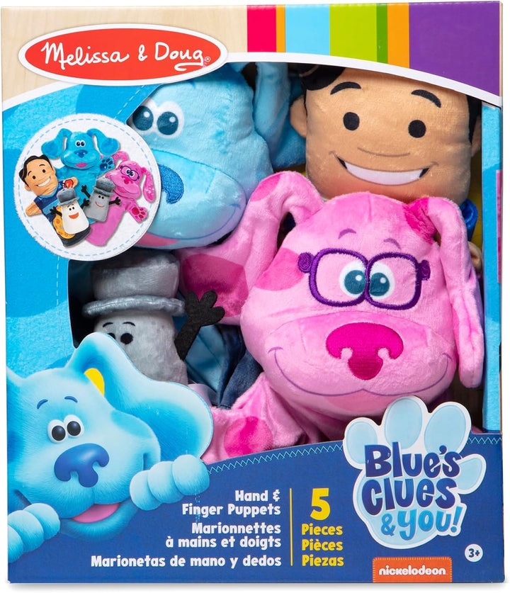 Melissa & Doug Blue's Clues & You! Hand- & Fingerpuppen (5 Teile) 33013 Mehrfarbig, Blue's Clue