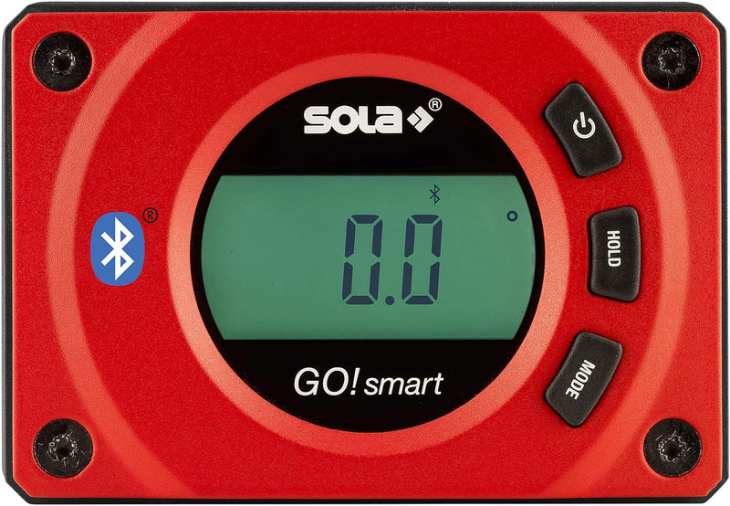 SOLA - GO! smart - Winkelmesser digital mit Bluetooth - digitale Wasserwaage mit LCD - Fernsteuerung