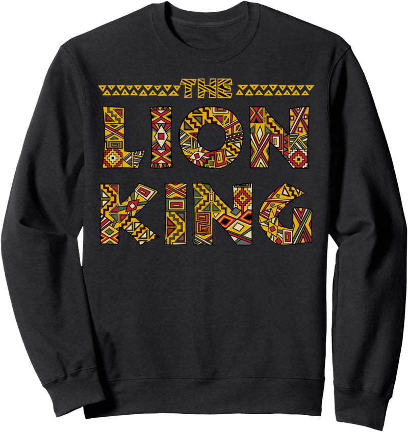 Disney The Lion King Patterned Title Logo Sweatshirt