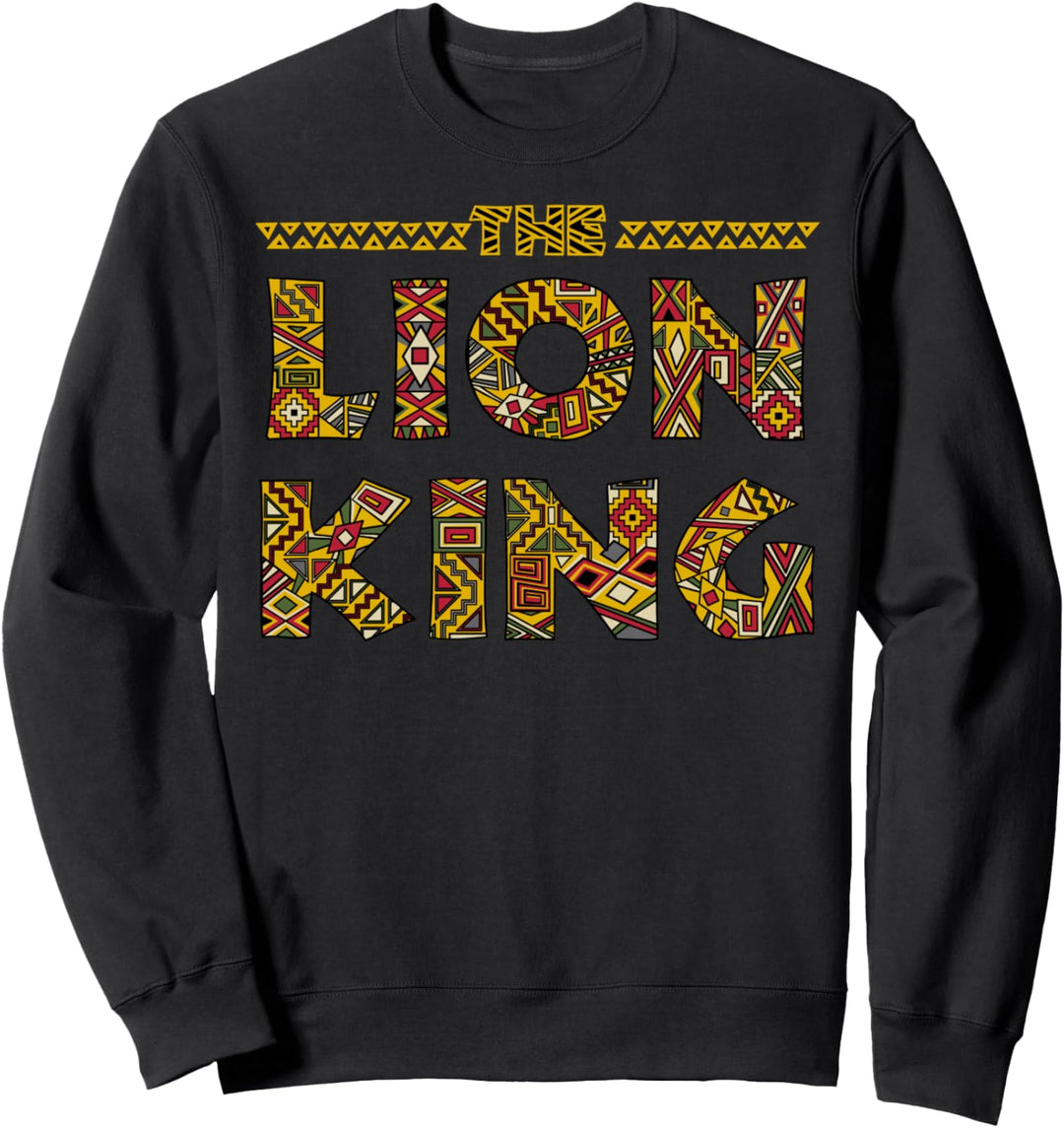 Disney The Lion King Patterned Title Logo Sweatshirt