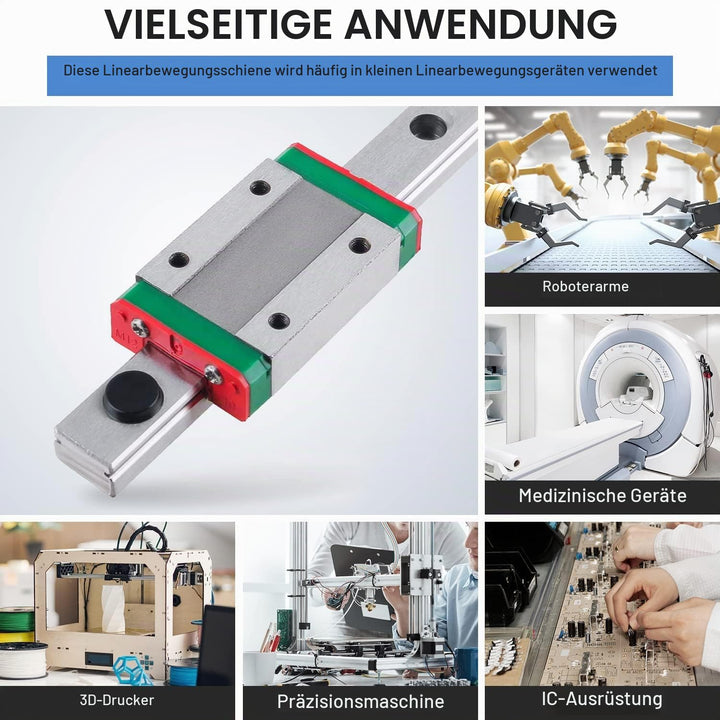 400mm Linearführung Führungsschiene, MGN12 Linearschiene Führungsschienen Linearlager Linear Rail Li