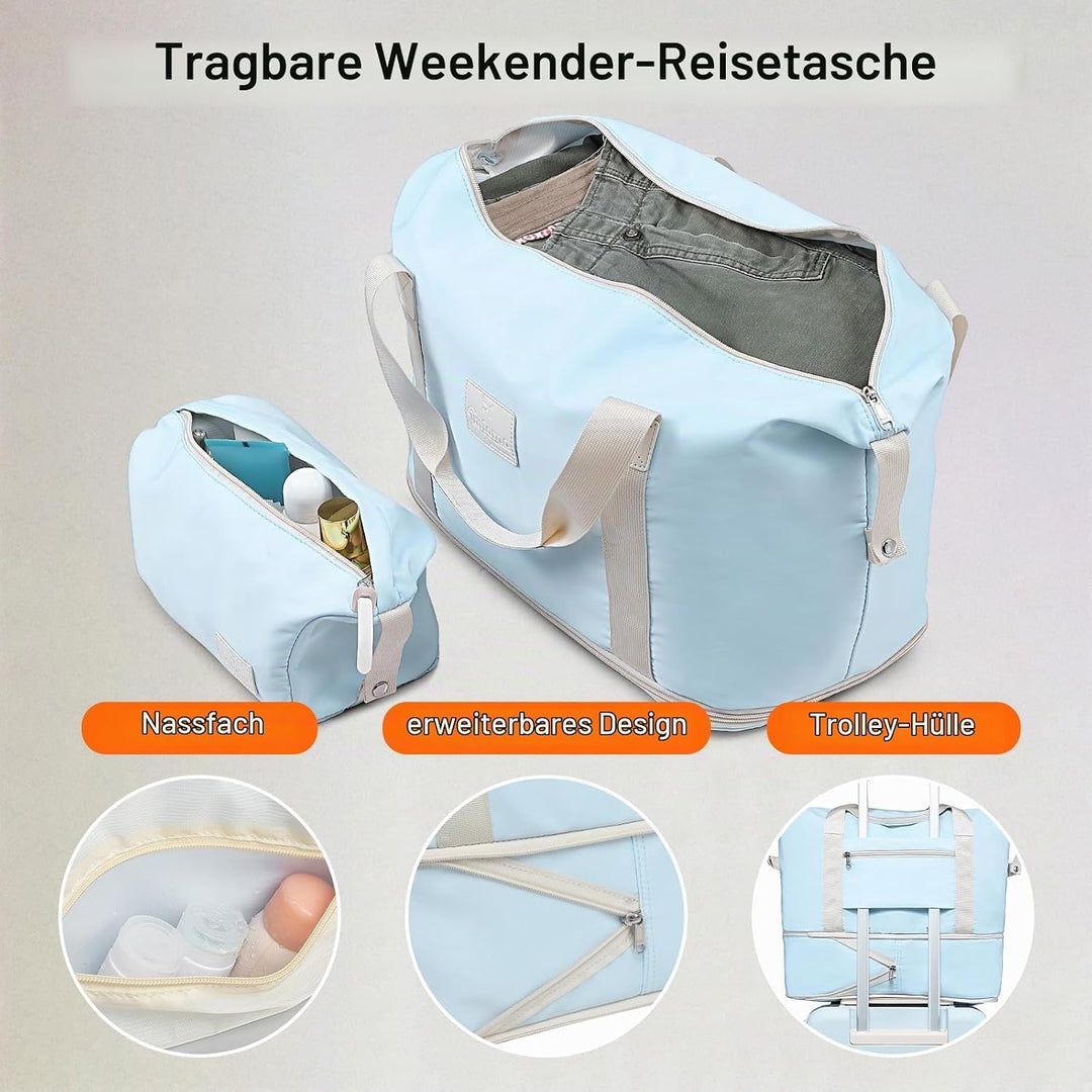 Joyway Kofferset 5tlg von ABS Hartschalen Erweiterbar Trolley Kofferset mit 4 Rollen und TSA-Schloss