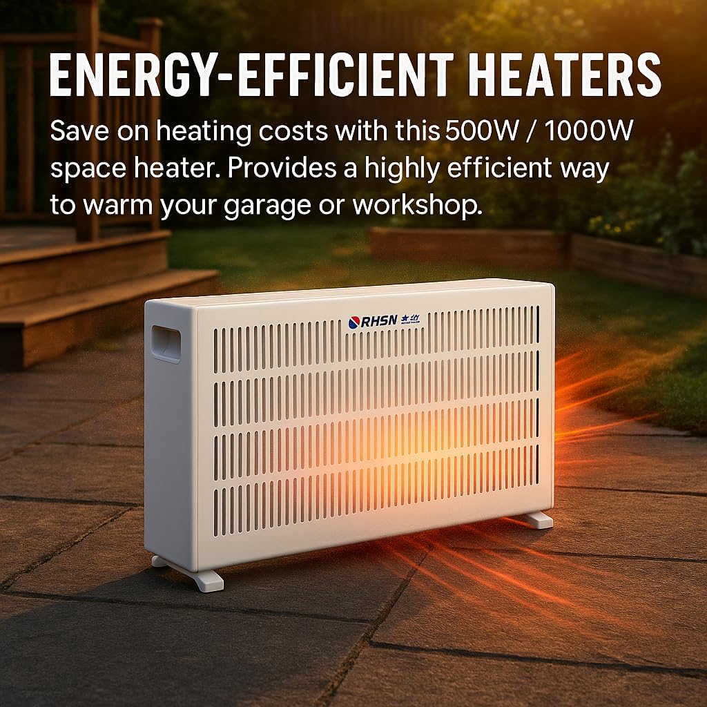 1000W Elektroheizung Standgerät, Electric Heating mit modernem Stil - Elektrisch heizung starke Wärm