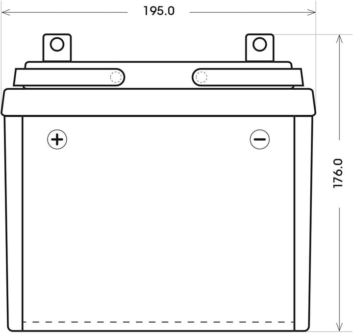 BIG U1 Garden Power Rasentraktor-Batterie 12V 30Ah 310A Starterbatterie für Aufsitzmäher wartungsfre