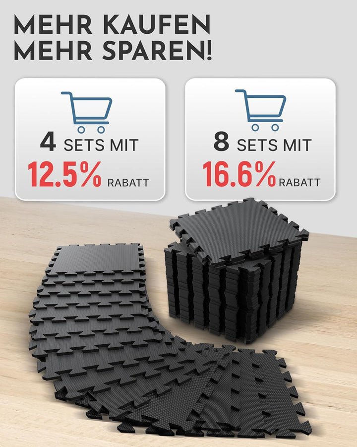 NEOLYMP Bodenschutzmatte Fitness - Trainingsmatte für Sportgeräte, extra dicker und robuster Sportbo
