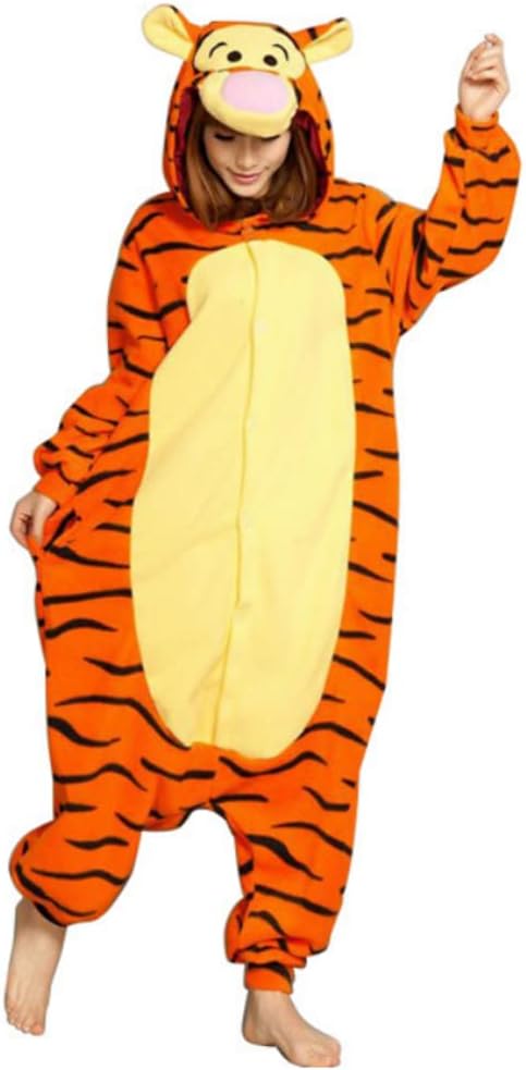 Heisses Unisex-Kostüm für Karneval und Halloween, Cosplay Zoo, Einheitsgrösse orange Tiger Large L T