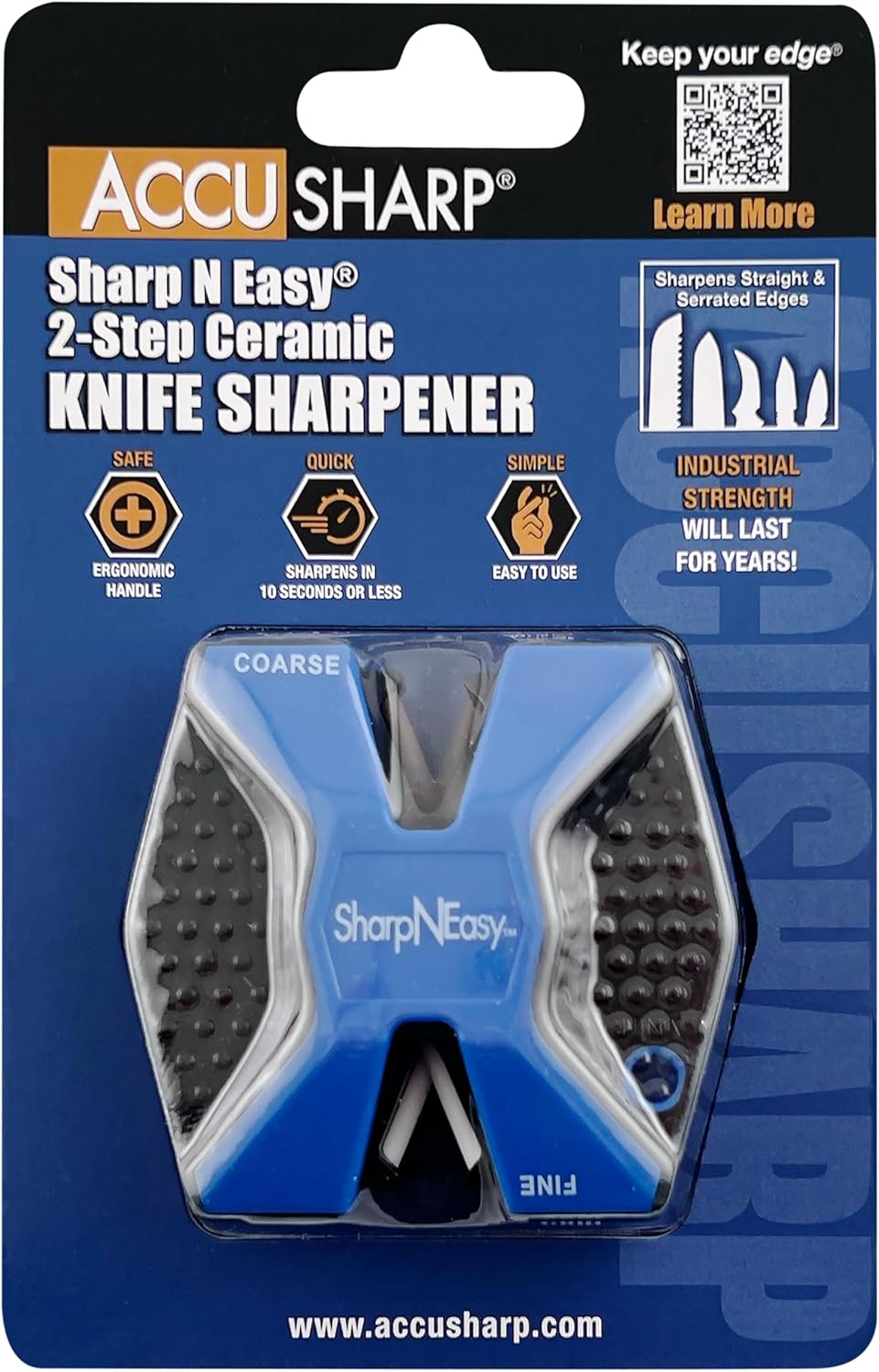 AccuSharp 334C SharpNEasy Blue Messerschärfer Weiss, Weiss