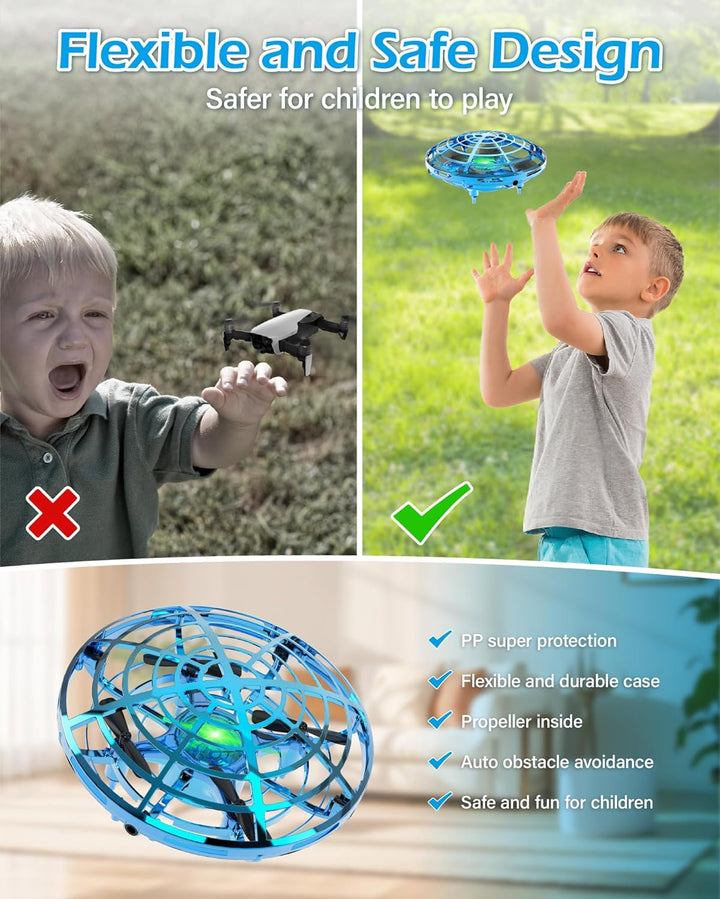Mini Drohne für Kinder, UFO Fliegender Ball, Infrarot Induktion handgesteuertes Flugspielzeug, Gesch
