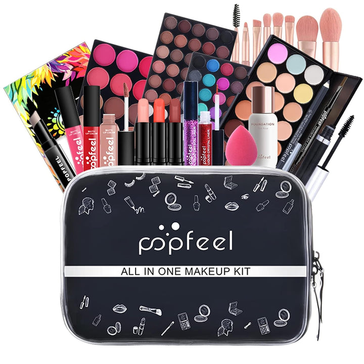 RoseFlower Schminke Set Profi Make Up Set Teenager Mädchen Schminkkoffer Kosmetische Makeup Paletten