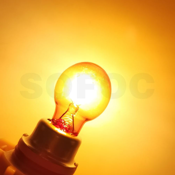 SOFOC PSY24W Birne 12V Blinker Vorne Amber Gelb Nebelscheinwerfer Ersatz Halogenbirne 24W 2Stk Gelb
