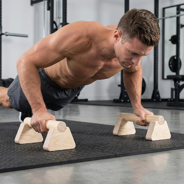 2 Pcs Liegestützgriffe 25cm 30cm, Dickerer, Tragfähigkeit 300kg, mit Handgelenkbandagen Verstellbar,