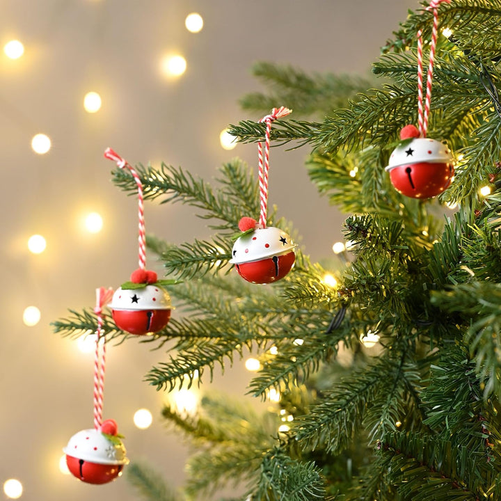 VALERY MADELYN Eisen Glöckchen Weihnachtsanhänger Weihnachtsdeko 12er Set 4.2cm Weihnachtsglocken An