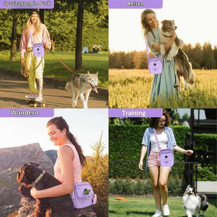 COOWONE wasserdichte Hundeleckerli-Tasche, Hundespaziergang Tasche, Leckerli-Tasche für Hunde, Hunde