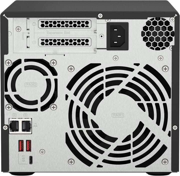 QNAP TS-473A-8G, 8GB Arbeitsspeicher, 2X Gb LAN, ohne HDs, Mechanische Festplatte NAS Single ohne HD