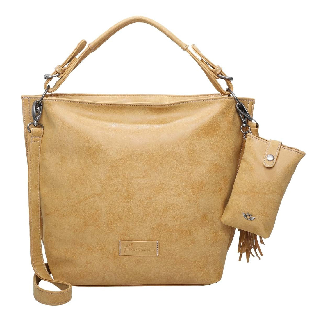 Fritzi aus Preussen Damen Fritzi 1 Big Hobo Schultertasche Honey Mustard, Honey Mustard