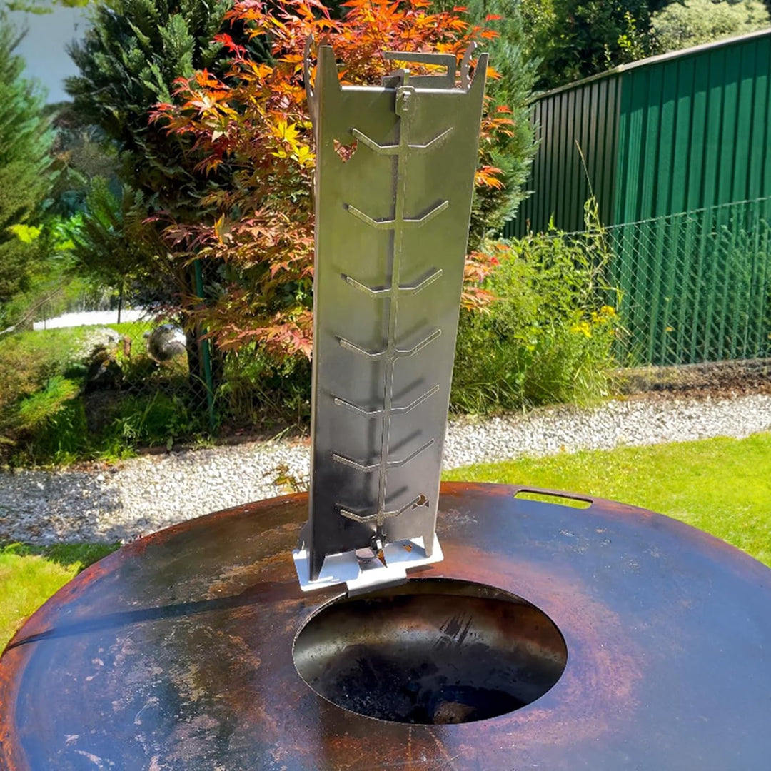 FENNEK Feuerplattenadapter für Flammlachshalter | Für Feuerplatten von 5-15 mm Dicke | sicherer Halt