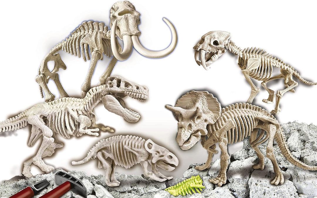 Clementoni 59258 Galileo Discovery – Ausgrabungs-Set Dino Mega-Collection, spannendes Spielzeug für