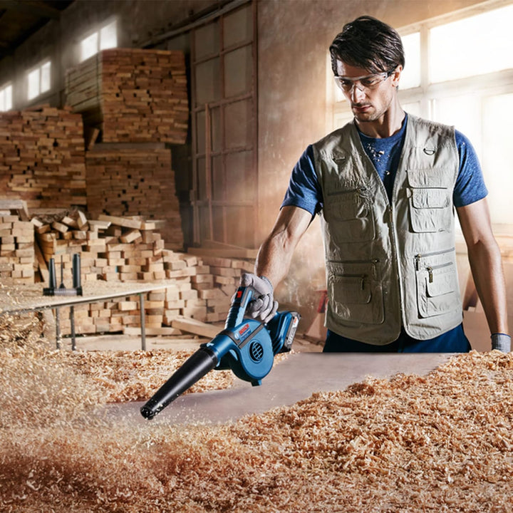 Bosch Professional 18V System Akku Gebläse GBL 18V-120 (bis zu 270 Km/h Luftstromgeschwindigkeit, oh